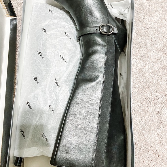 East Fifth Tall black square toe boots - Picture 2 of 9